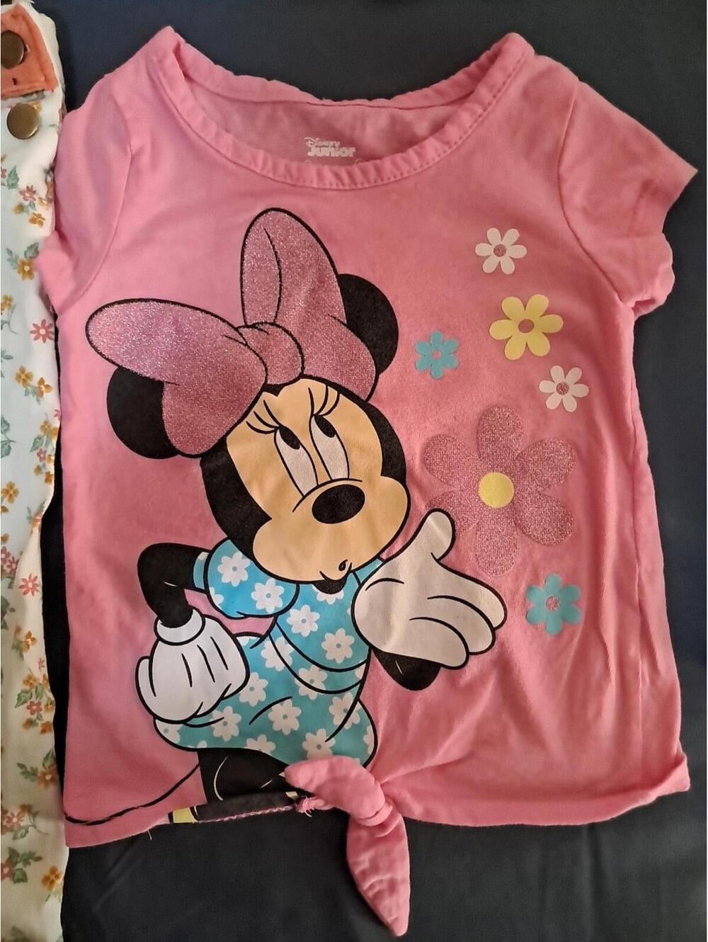 3T: 5 Piece Mixed Lot Girls Clothing- Short Overalls. Disney Minnie Carters Etc - Picture 5 of 15